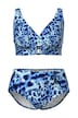 Bikiny, zvířecí vzor, měkké košíčky, nastavitelná ramínka podprsenky, recyklovaný materiál