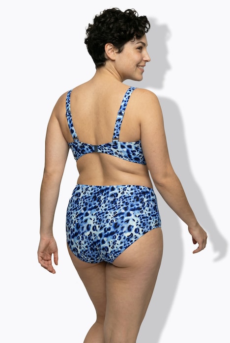 Bikini, Animalmuster, Softcups, Träger verstellbar, recycelt