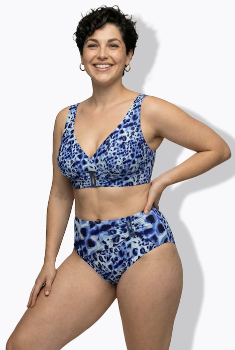 Bikini, Animalmuster, Softcups, Träger verstellbar, recycelt