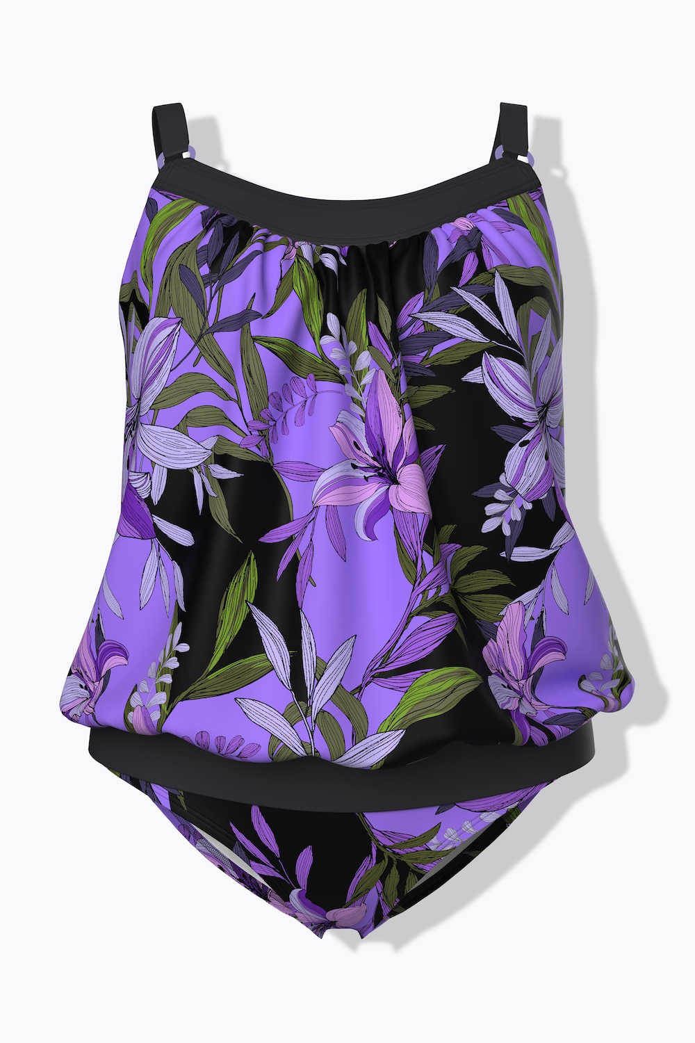 Tankini, Lilien, Softcups, Elastiksaum, Träger verstellbar