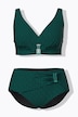 Bikini, Karo, Softcups, Zierschnalle, Powermesh-Futter