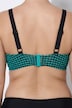 Bikini, Karo, Softcups, Zierschnalle, Powermesh-Futter