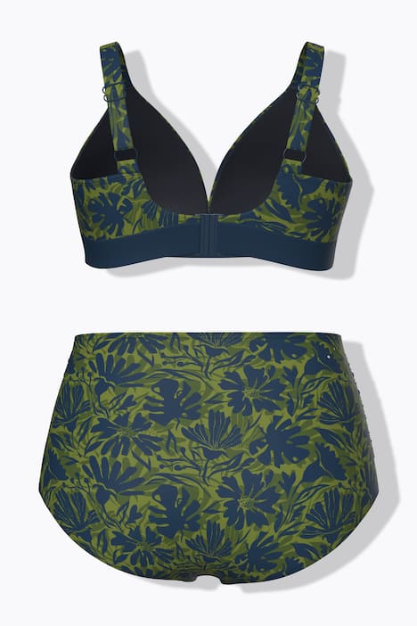 Bikini, Blüten, ohne Softcups, Träger verstellbar, recycelt