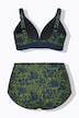 Bikini, Blüten, ohne Softcups, Träger verstellbar, recycelt