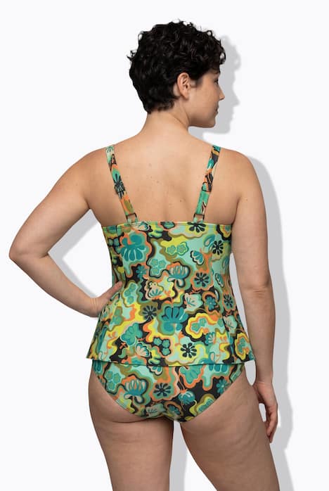 Tankini, Boho-Muster, Softcups, Träger verstellbar, recycelt