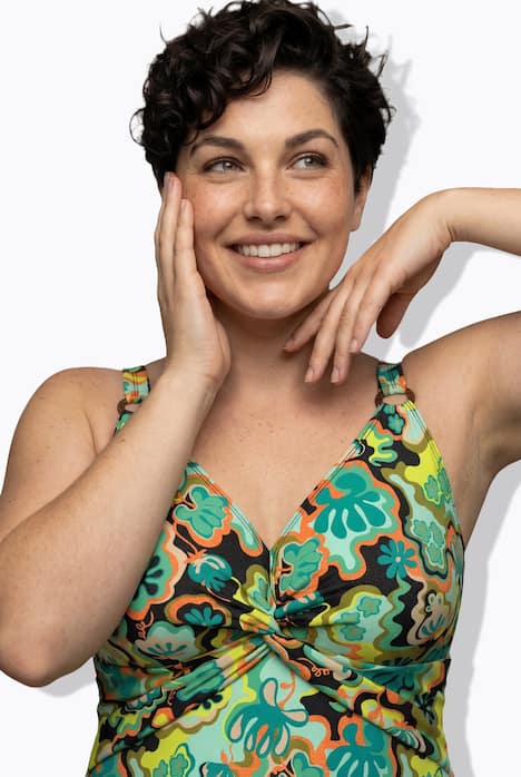 Tankini, Boho-Muster, Softcups, Träger verstellbar, recycelt