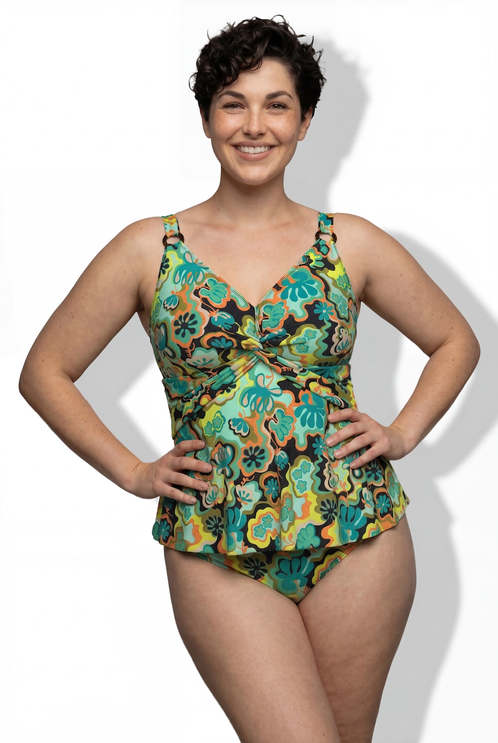 Tankini, Boho-Muster, Softcups, Träger verstellbar, recycelt