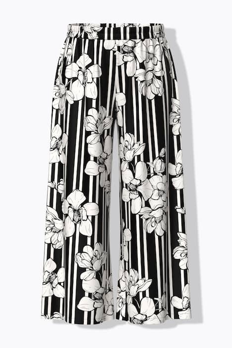 Magnolia Print Palazzo Pants