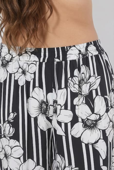 Magnolia Print Palazzo Pants