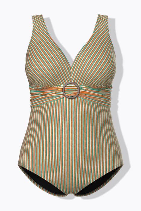 Badpak, streepstructuur, zachte cups, sierring