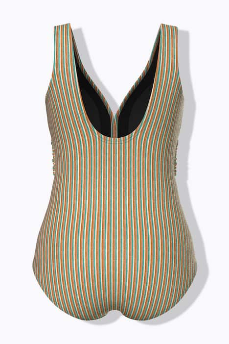 Badpak, streepstructuur, zachte cups, sierring