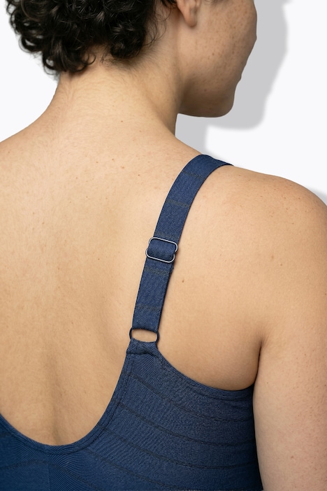 Badeanzug, Streifen, Softcups, Wickeloptik