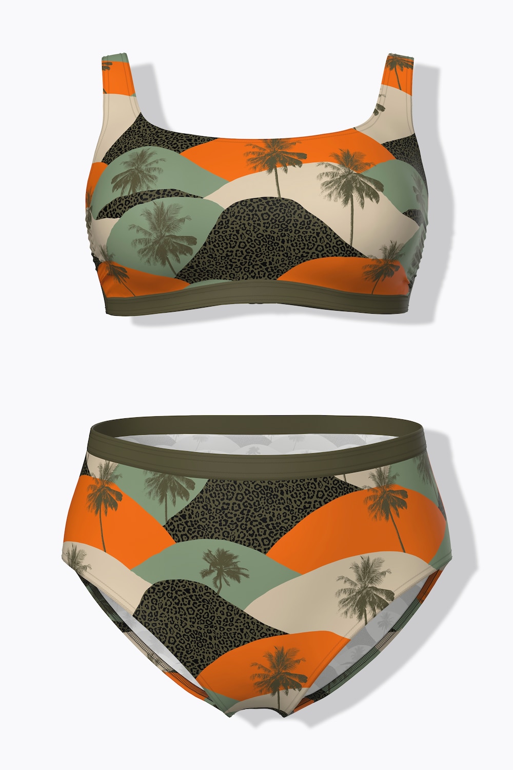 Bikini, palmen, zachte cups, verstelbare bandjes