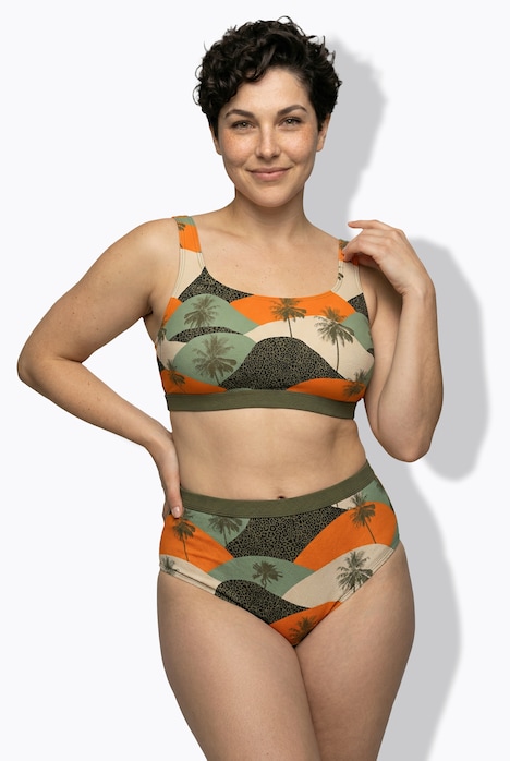 Bikini, Palmen, Softcups, Träger verstellbar