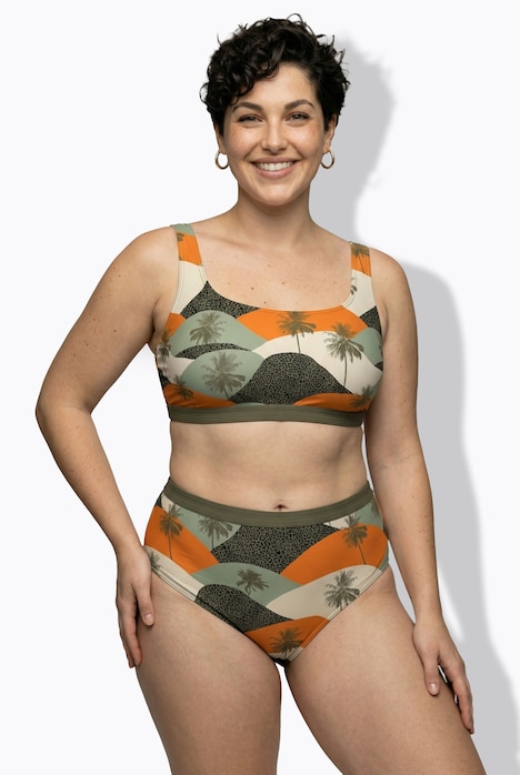 Bikini, Palmen, Softcups, Träger verstellbar