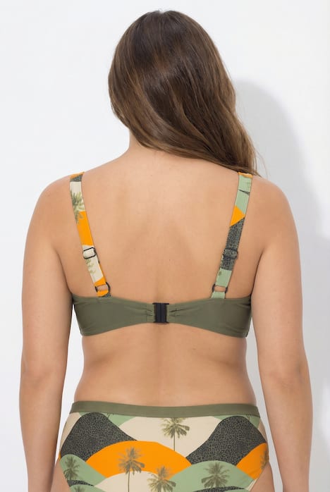 Bikini, palmen, zachte cups, verstelbare bandjes