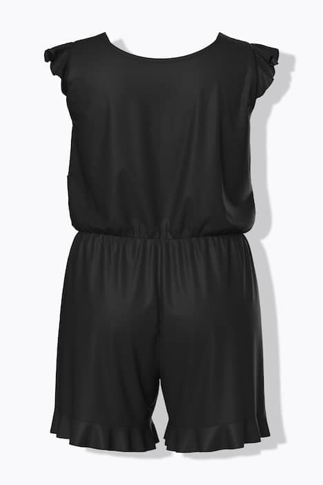 Badjurk, zachte cups, short, kapmouwen, verstelbare schouderbandjes