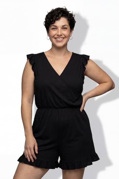 Badekleid, Softcups, Shorts, Flügelärmel, Träger verstellbar