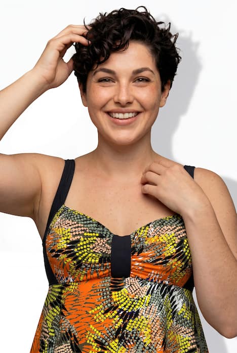 Badekleid, Dschungel, Softcups, recycelt