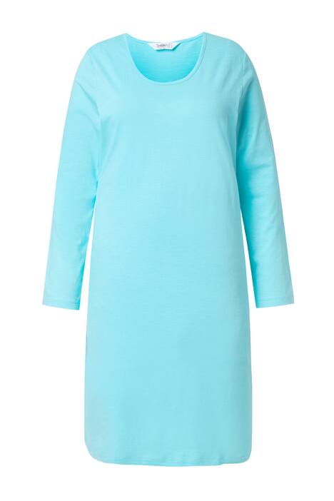 Žerzejové šaty, přiléhavý A střih, dlouhé rukávy