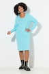 Jerseykleid, körpernahe A-Linie, Langarm