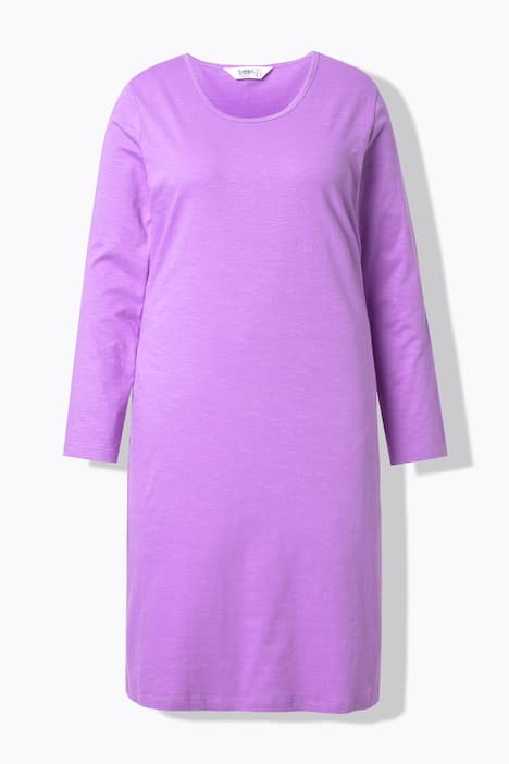 Jerseykleid, körpernahe A-Linie, Langarm