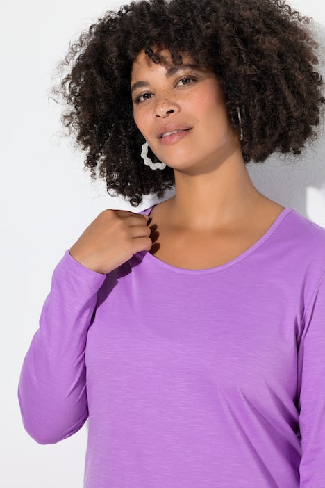 Jerseykleid, körpernahe A-Linie, Langarm