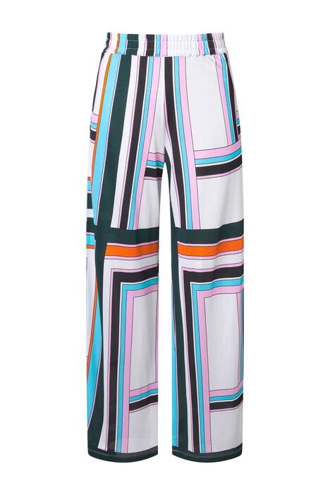 Splývavé piqué kalhoty