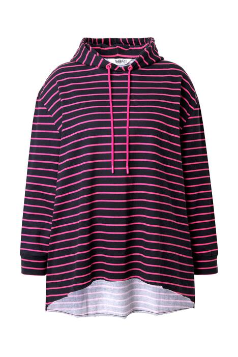 Mikina s kapucí, A střih, pruhy