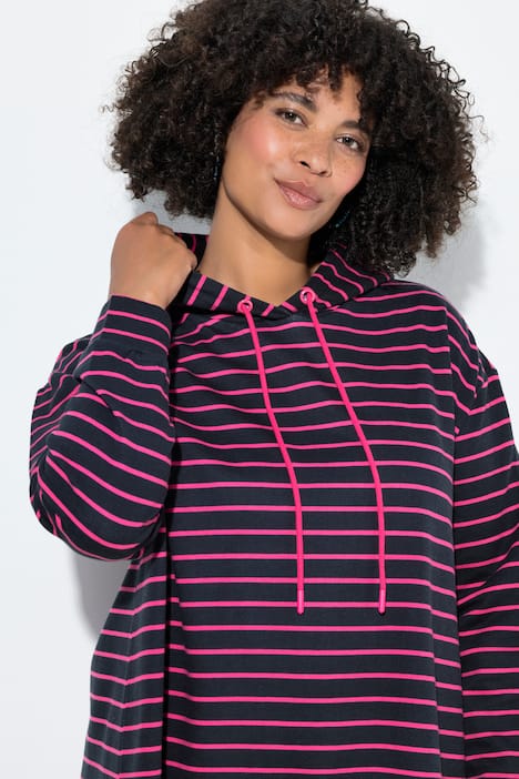 Hoodie, A-Linie, Ringel, Kapuze