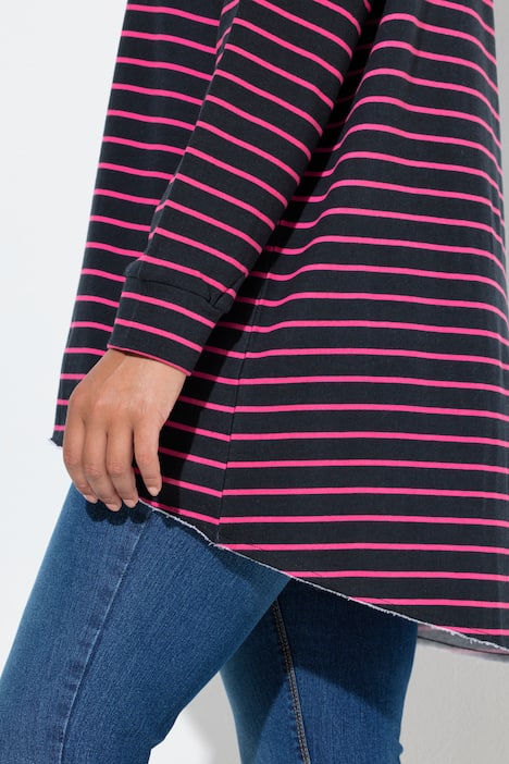 Hoodie, A-Linie, Ringel, Kapuze