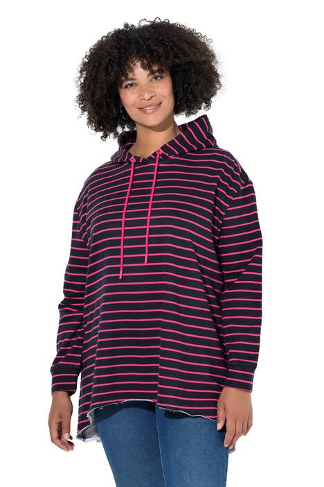 Mikina s kapucí, A střih, pruhy