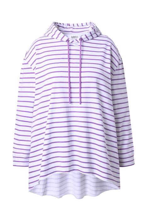 Mikina s kapucí, A střih, pruhy