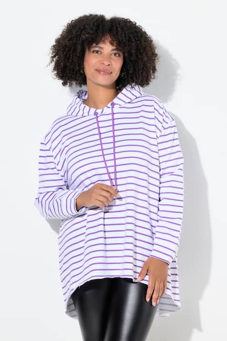 Hoodie, A-Linie, Ringel, Kapuze