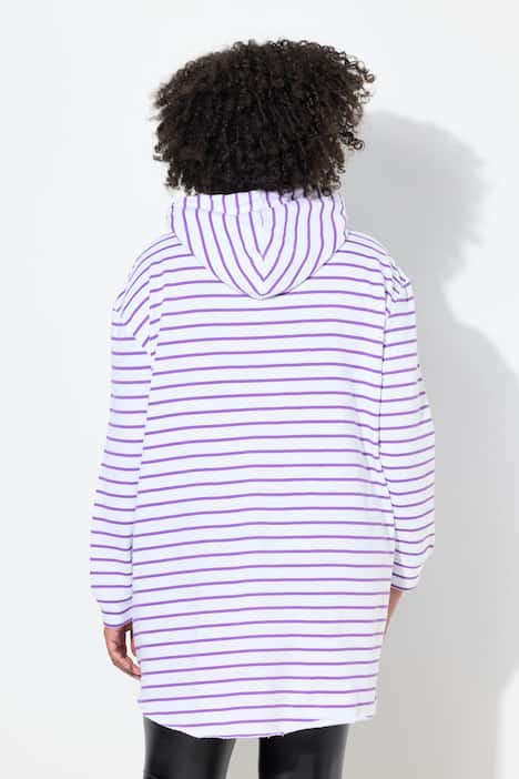 Hoodie, A-Linie, Ringel, Kapuze