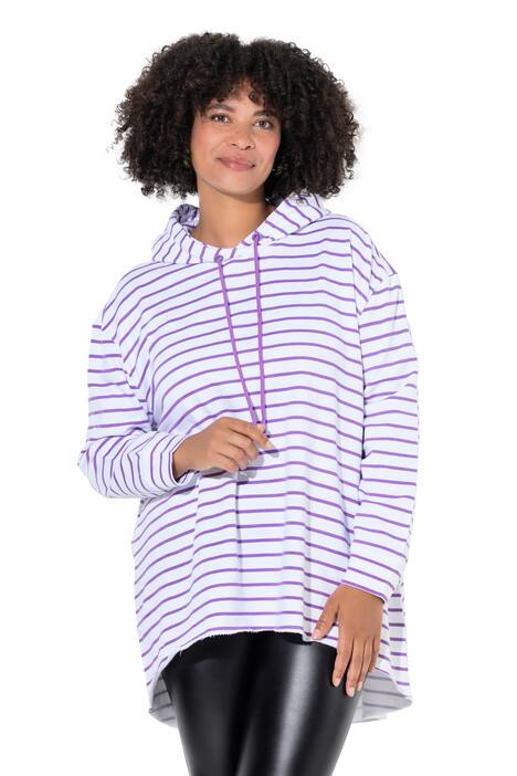 Mikina s kapucí, A střih, pruhy