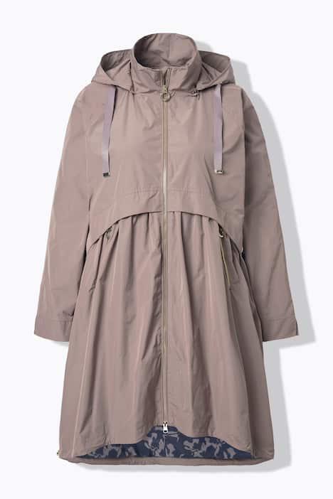 Płaszcz funkcyjny, hydrofobowy, stójka, kaptur