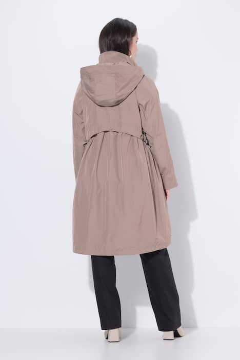 Płaszcz funkcyjny, hydrofobowy, stójka, kaptur