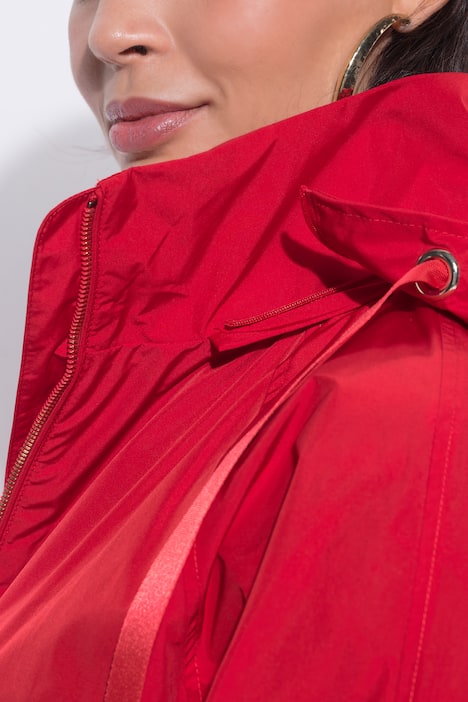 Płaszcz funkcyjny, hydrofobowy, stójka, kaptur