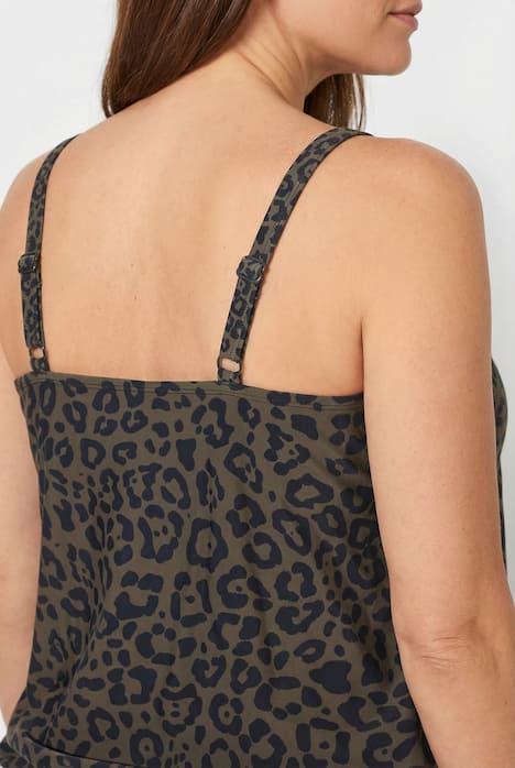 Tankini, Leomuster, Softcups, Elastiksaum, Träger verstellbar