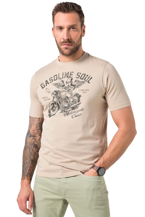 Tričko JP1880, krátké rukávy, potisk na hrudi, vintage vzhled, do 8XL