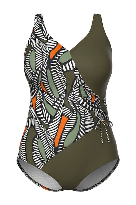 Plavky, zavinovací efekt, měkké košíčky, ozdobné pásky