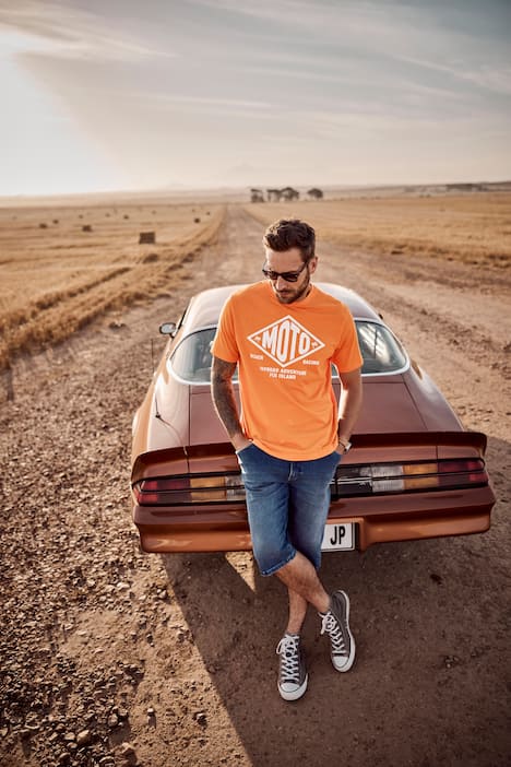 T-shirt JP1880, dwupak, rękaw 1/2, nadruk na piersi, do roz. 8 XL