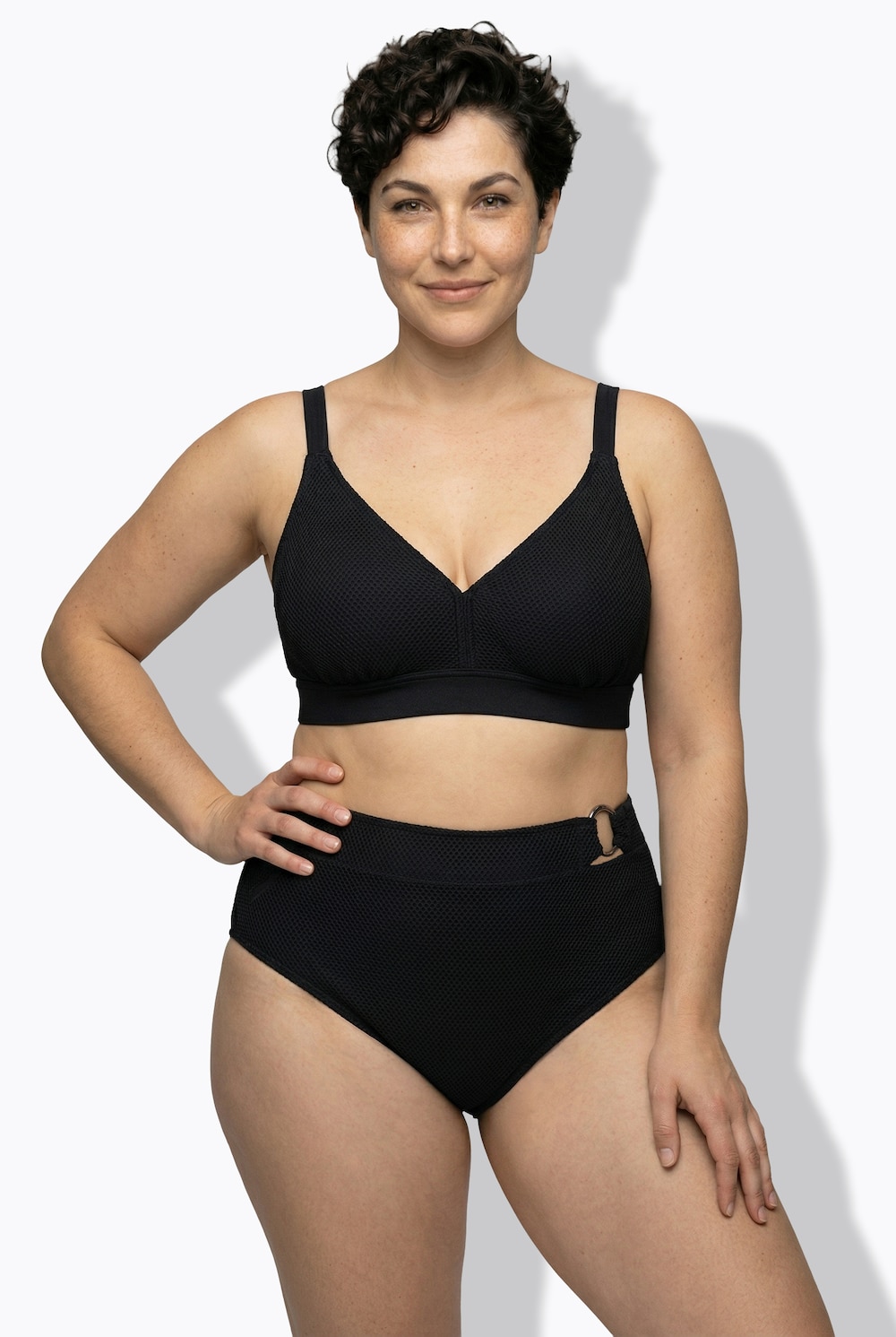 Bikini, ohne Softcups, Träger verstellbar, recycelt