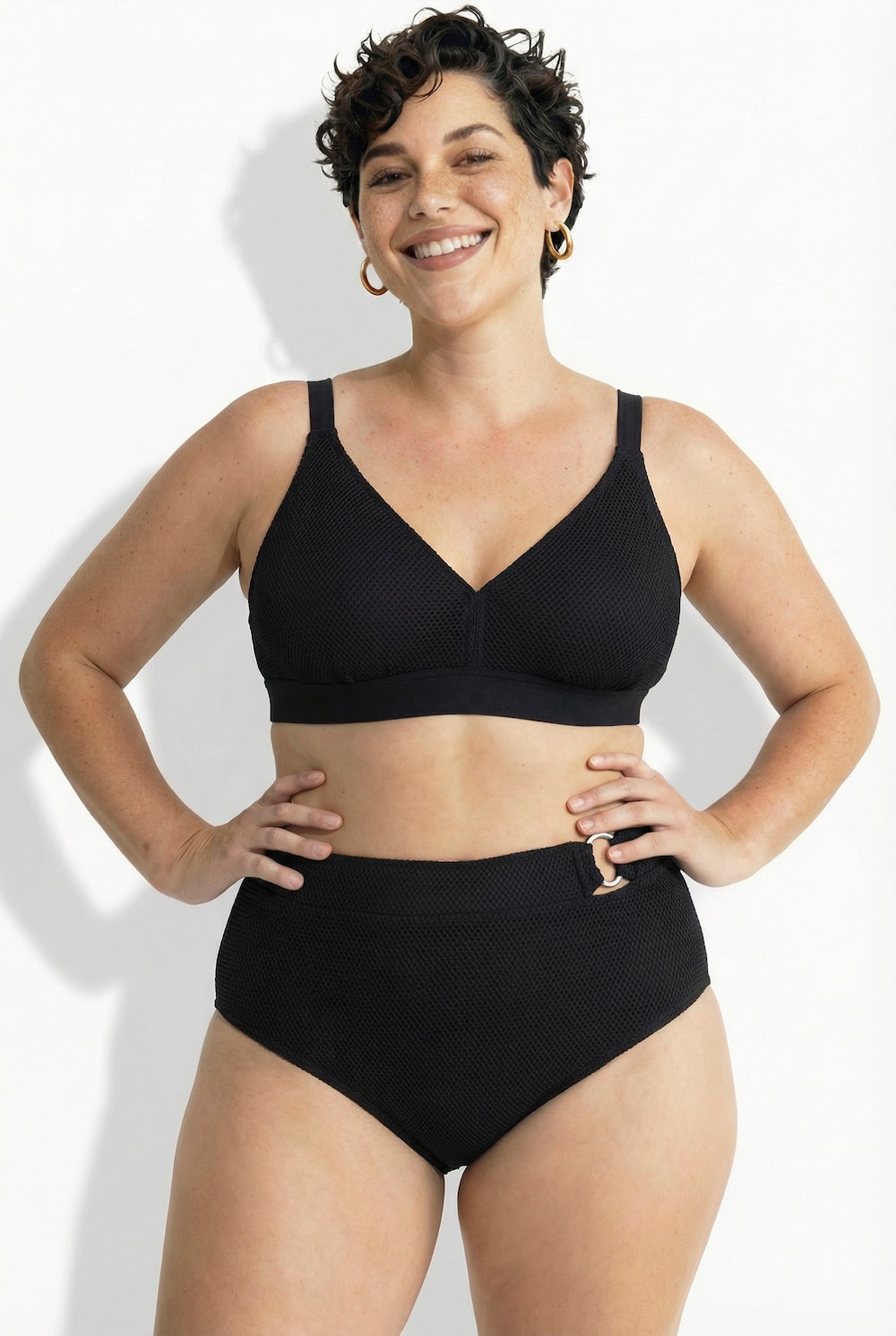 Bikini, ohne Softcups, Träger verstellbar, recycelt