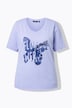 T-shirt, vlinder, Classic, V-hals, korte mouwen