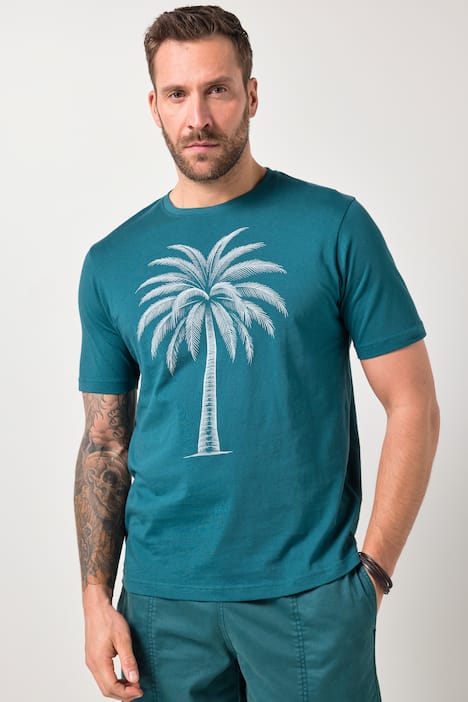 JP1880 T-Shirt, 2er-Pack, Halbarm, Brustprint, bis 8 XL