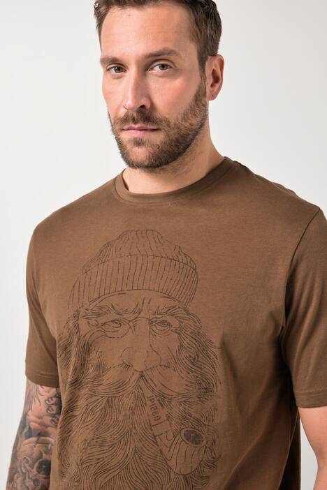 JP1880 T-Shirt, 2er-Pack, Halbarm, Brustprint, bis 8 XL