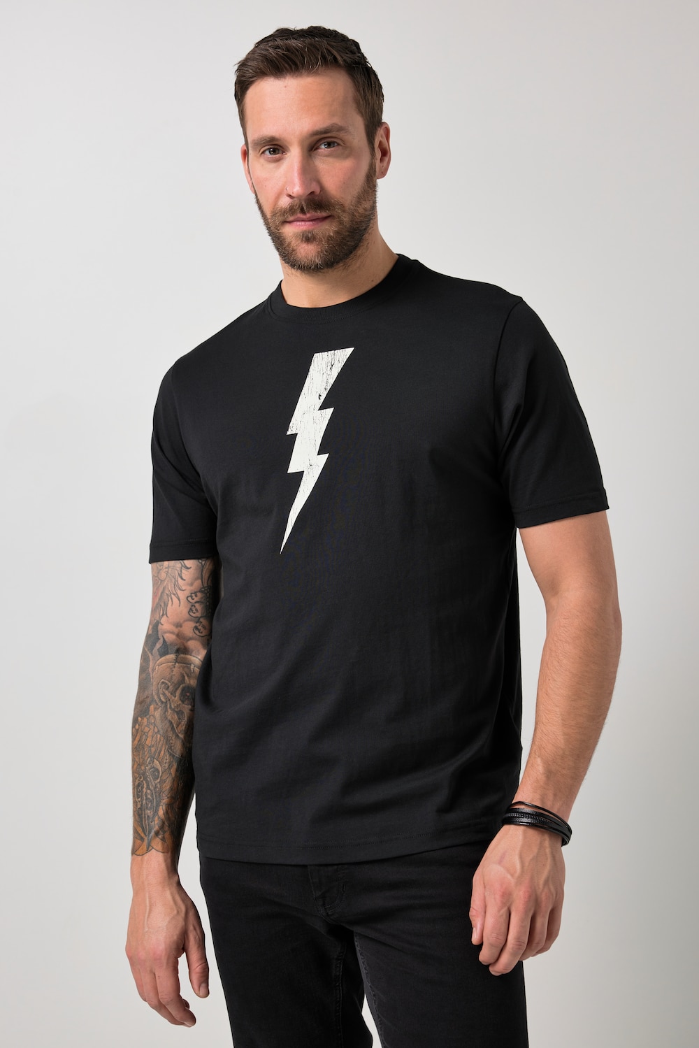 JP1880, T-shirt, korte mouwen, borstprint, tot 8XL