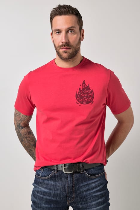 JP1880 T-Shirt, 2er-Pack, Halbarm, Brustprint, bis 8 XL